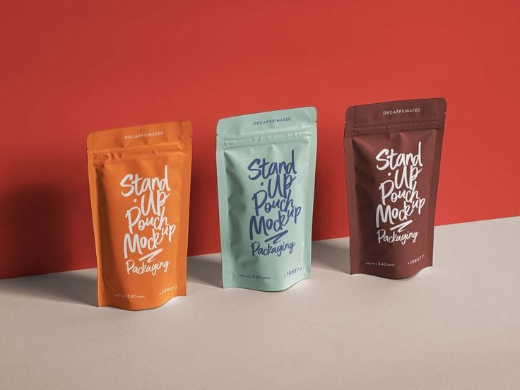 Free Stand-Up Pouch Mockup (PSD)
