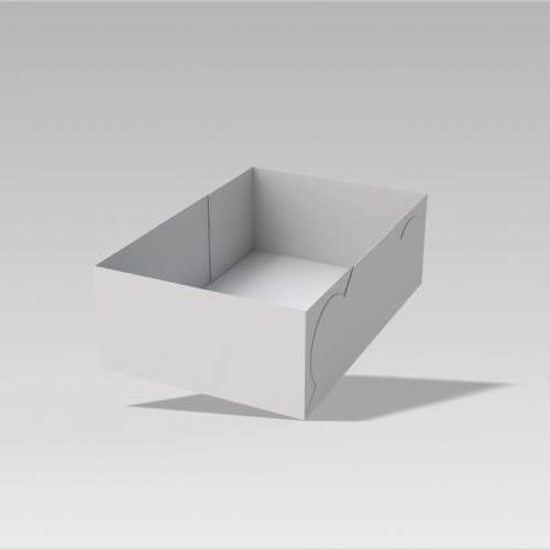 Arc Tray box white
