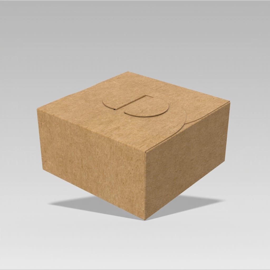 Butterfly self interlocking box Kraft