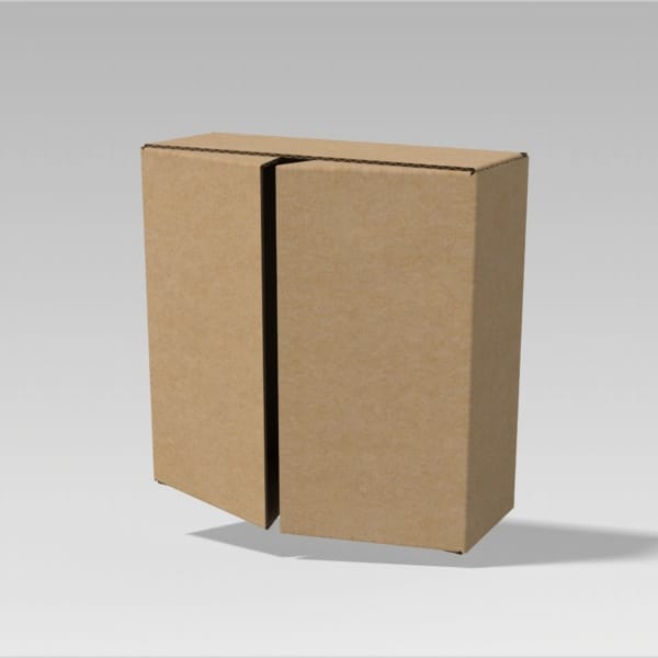 Flip top clamshell box Kraft