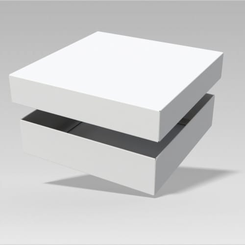 Lid and base foldboard box