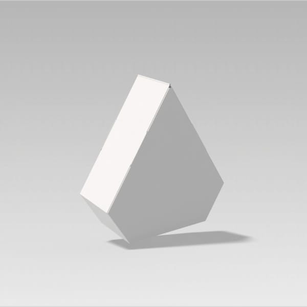 Trapezoid Box White