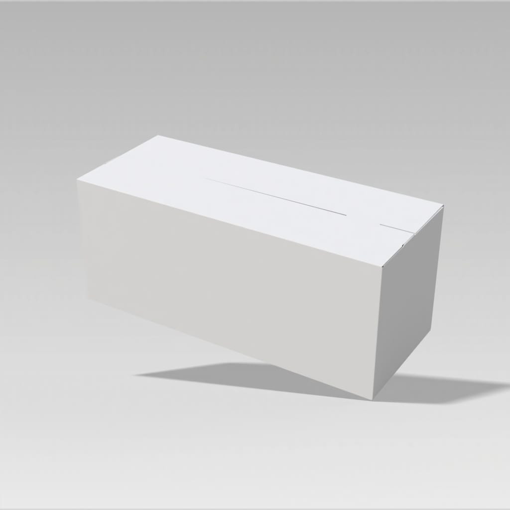 Tuck End tongue plug box White