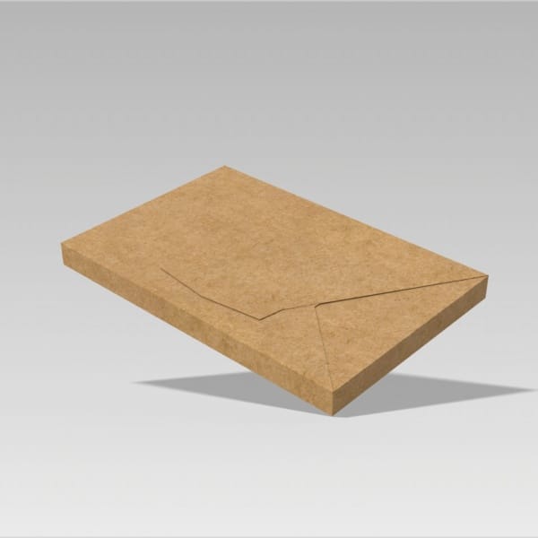 envelope with interlocking buckles - Kraft