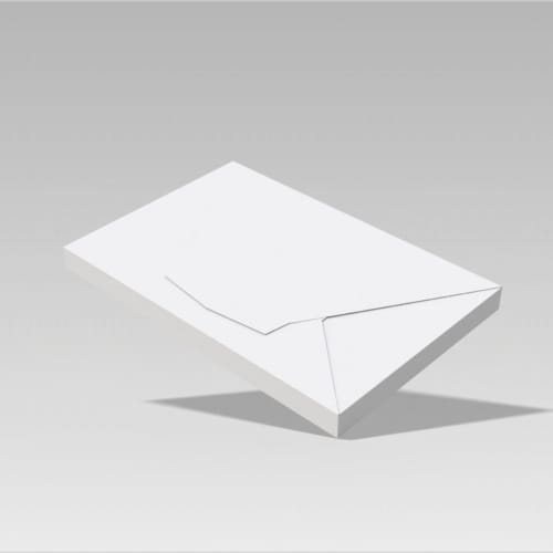 envelope with interlocking buckles White